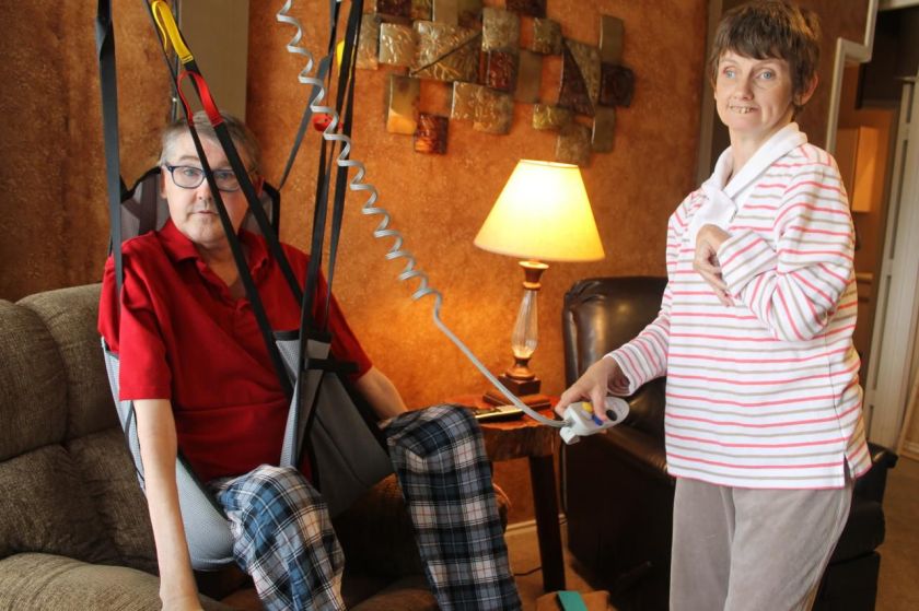 Shawn Koester and his wife, Monica. (Photo by Adam Schrader)(Photo by Adam Schrader)