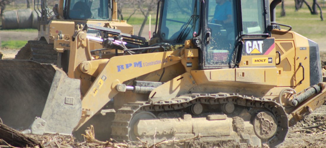 Construction begins on Lewisville's Coyote Drive-In theater.(Photo by Adam Schrader)